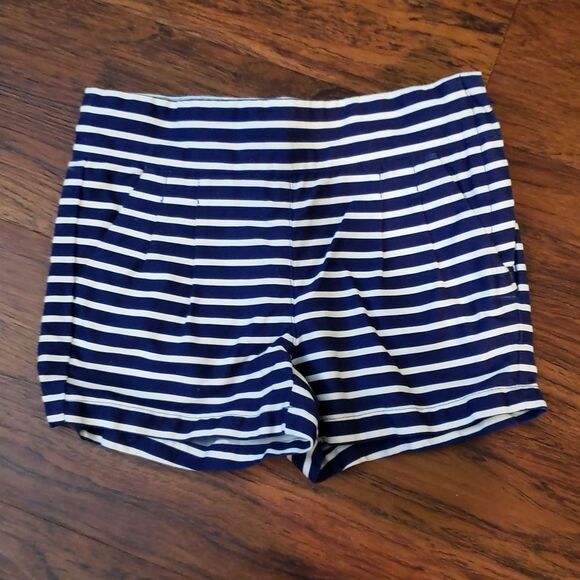 Janie and Jack Navy Blue White Striped Preppy Casual Trendy Shorts Size 2T - Picture 1 of 3